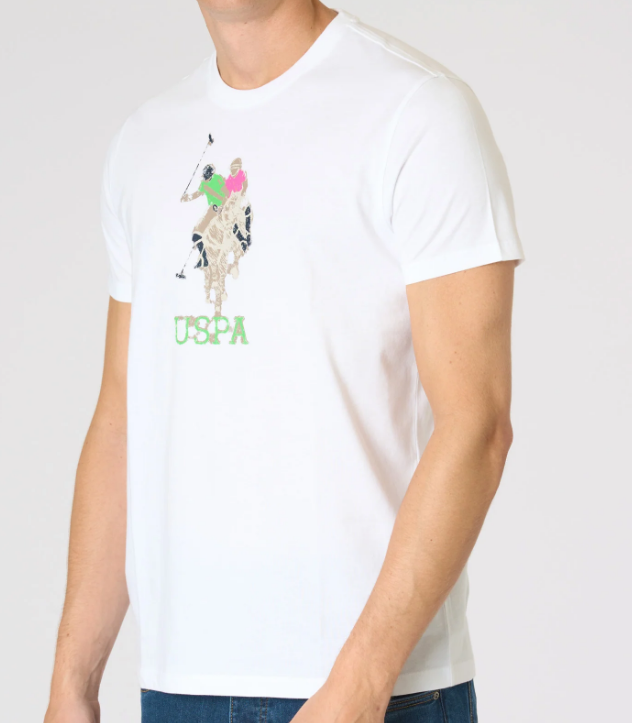 T-shirt uomo U.S. Polo Assn. cotone jersey girocollo