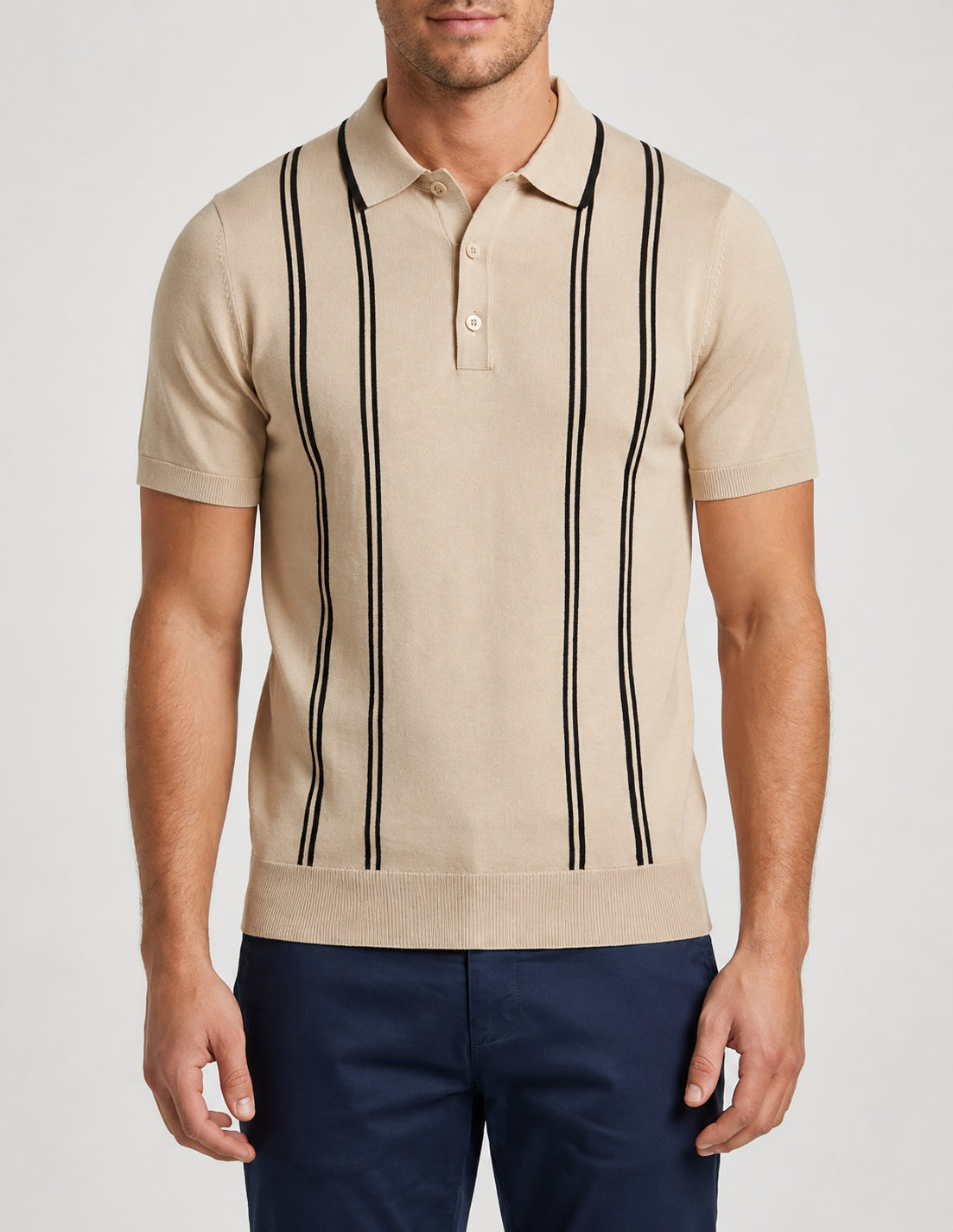 Polo MARKUP uomo righe verticali cotone