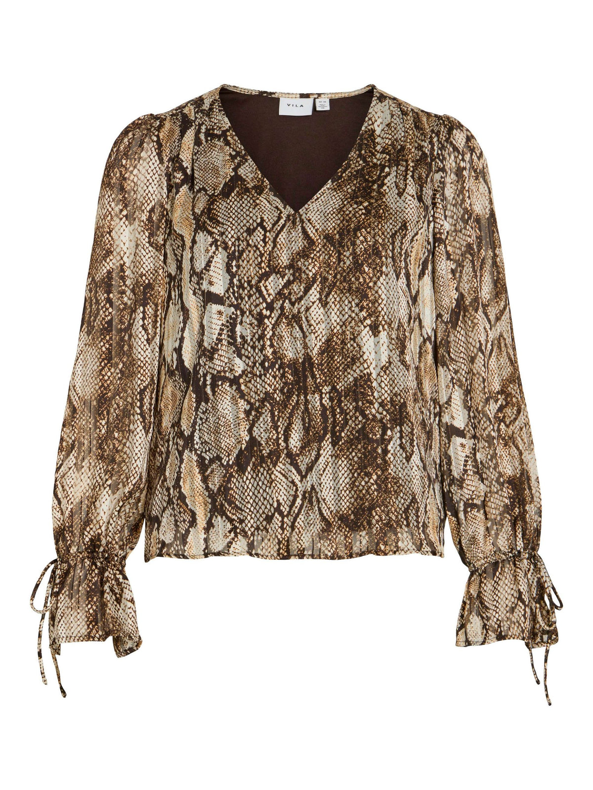 Blusa donna VILA scollo chiuso poliestere riciclato