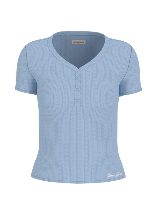 Camicia Guess Jeans donna Henley viscosa