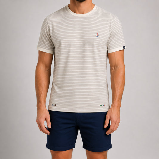 T-shirt MARKUP uomo cotone fiammato stampa