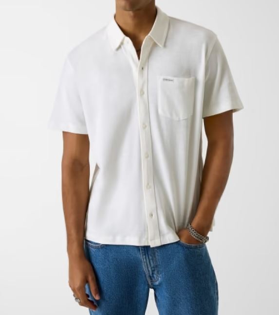 T-shirt Guess Jeans uomo regular cotone piquet