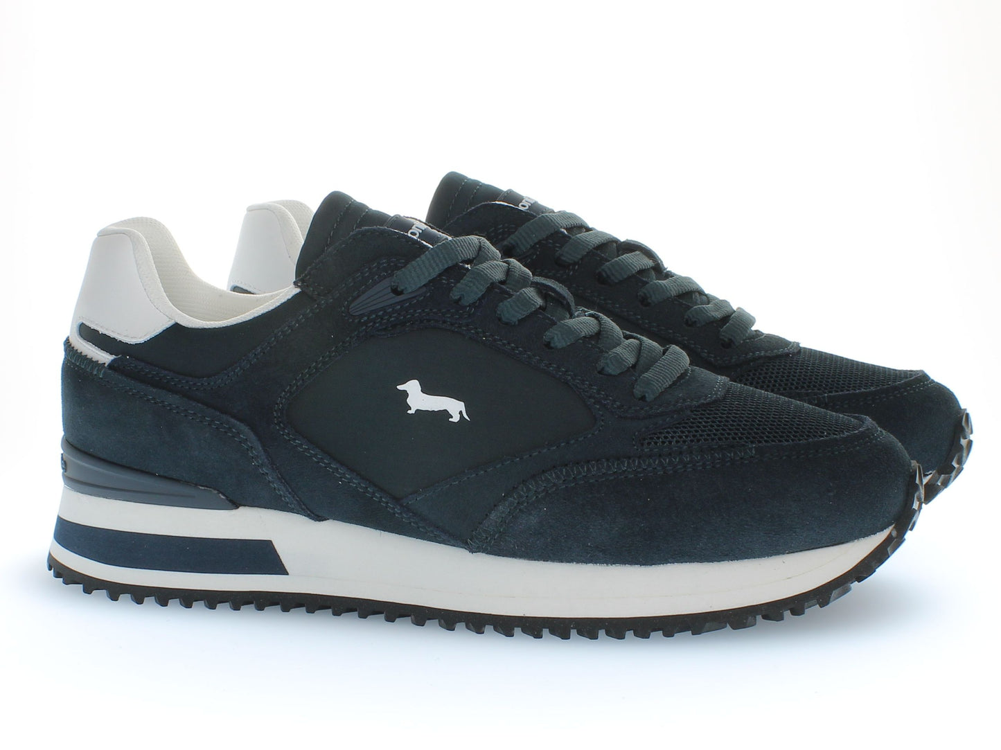 Sneaker uomo H&B running pelle camoscio