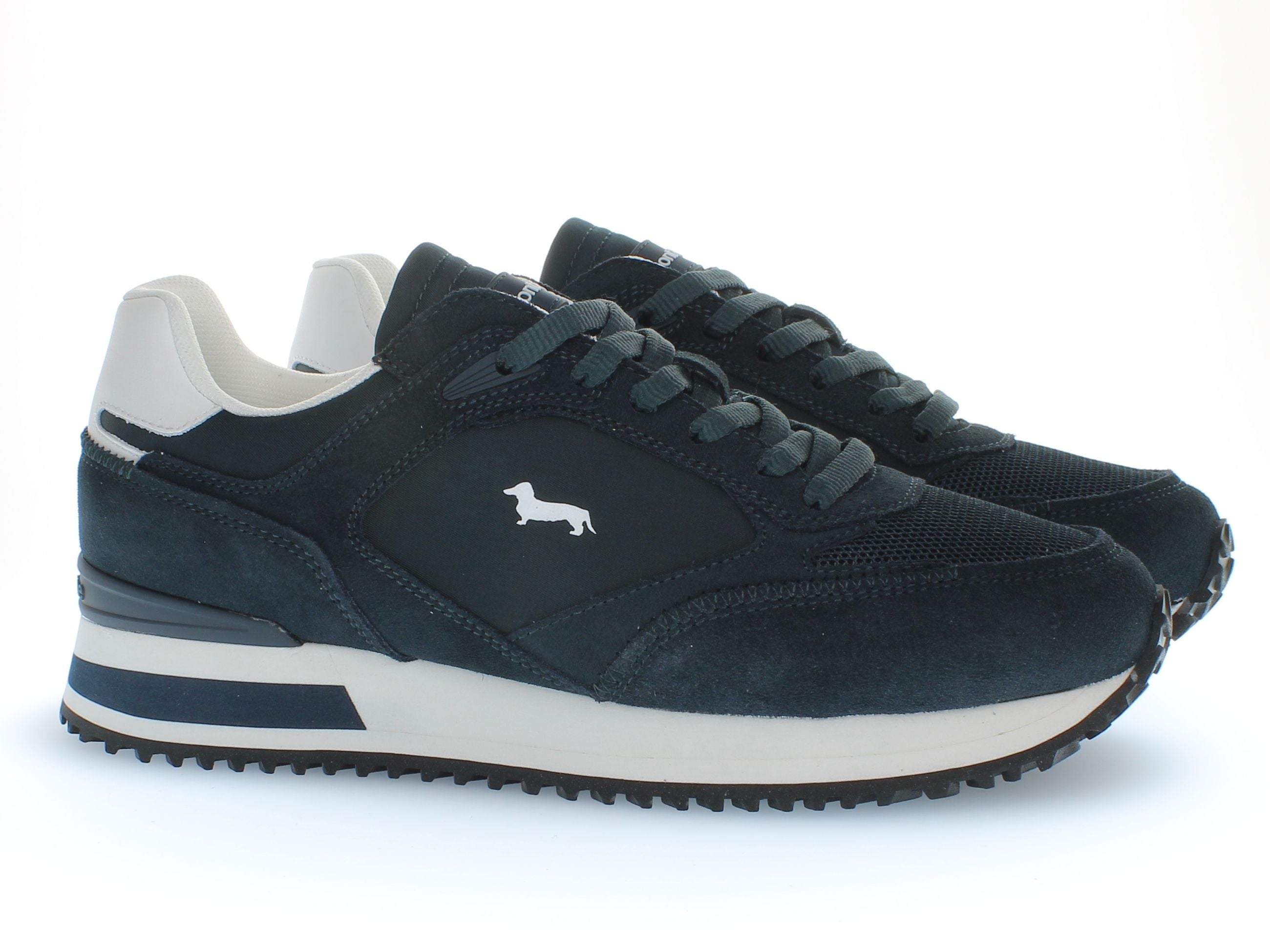 Sneaker uomo H&B running pelle camoscio