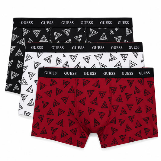 Boxer Guess uomo Joe trunk stampa cotone