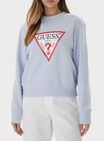 Felpa Guess donna Original Fleece cotone