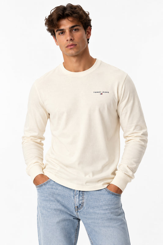 T-shirt uomo Tommy Jeans slim fit logo lineare