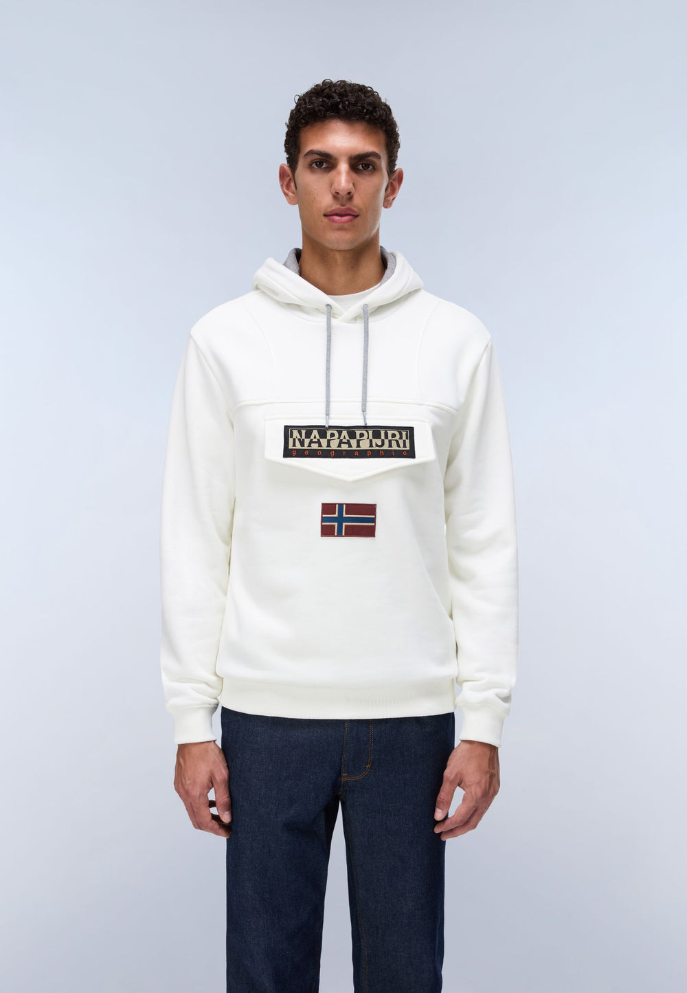 Felpa mezza zip uomo Napapijri Burgee cotone