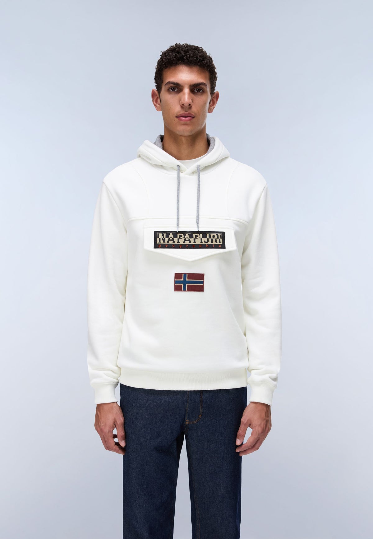 Felpa mezza zip uomo Napapijri Burgee cotone