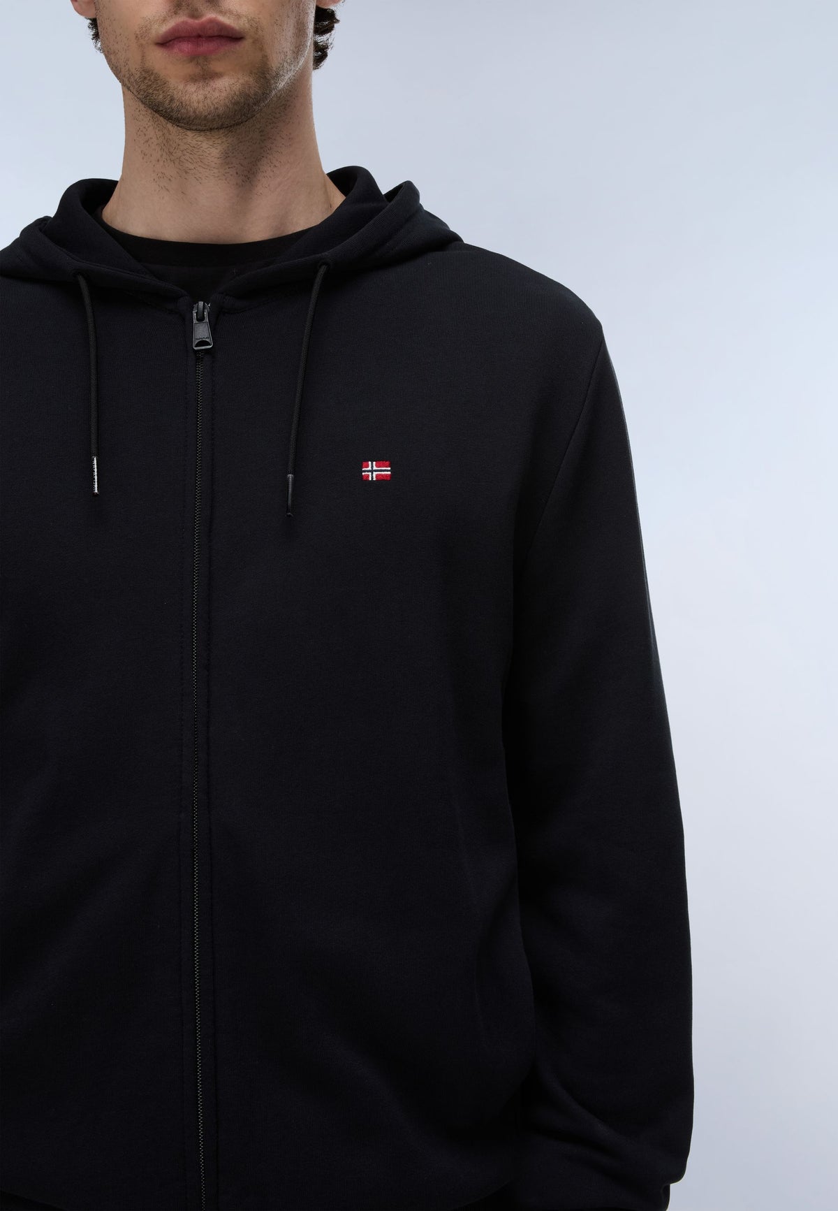 Felpa zip cappuccio uomo Napapijri Balis cotone