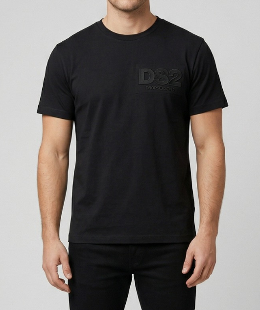 T-shirt DS2 uomo cotone logo rilievo Drop Season 2