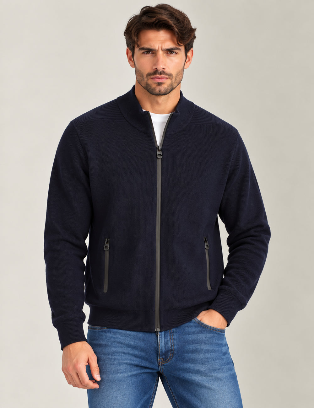 Maglia zip uomo Fred Mello fantasia AI 2026
