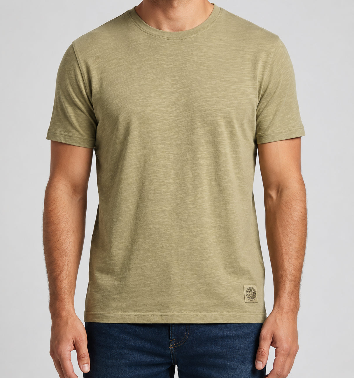 T-shirt girocollo MARKUP uomo cotone fiammato