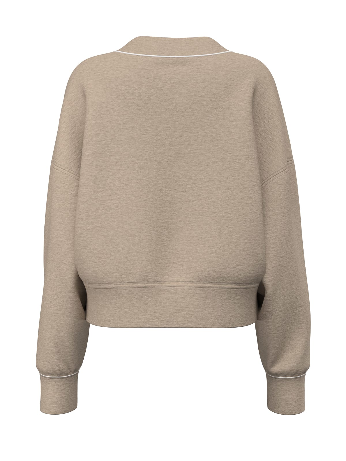 Felpa cropped scollo V scuba donna Guess
