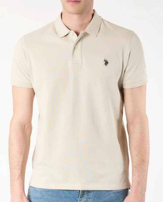 Polo uomo U.S. Polo Assn. cotone piqué manica corta