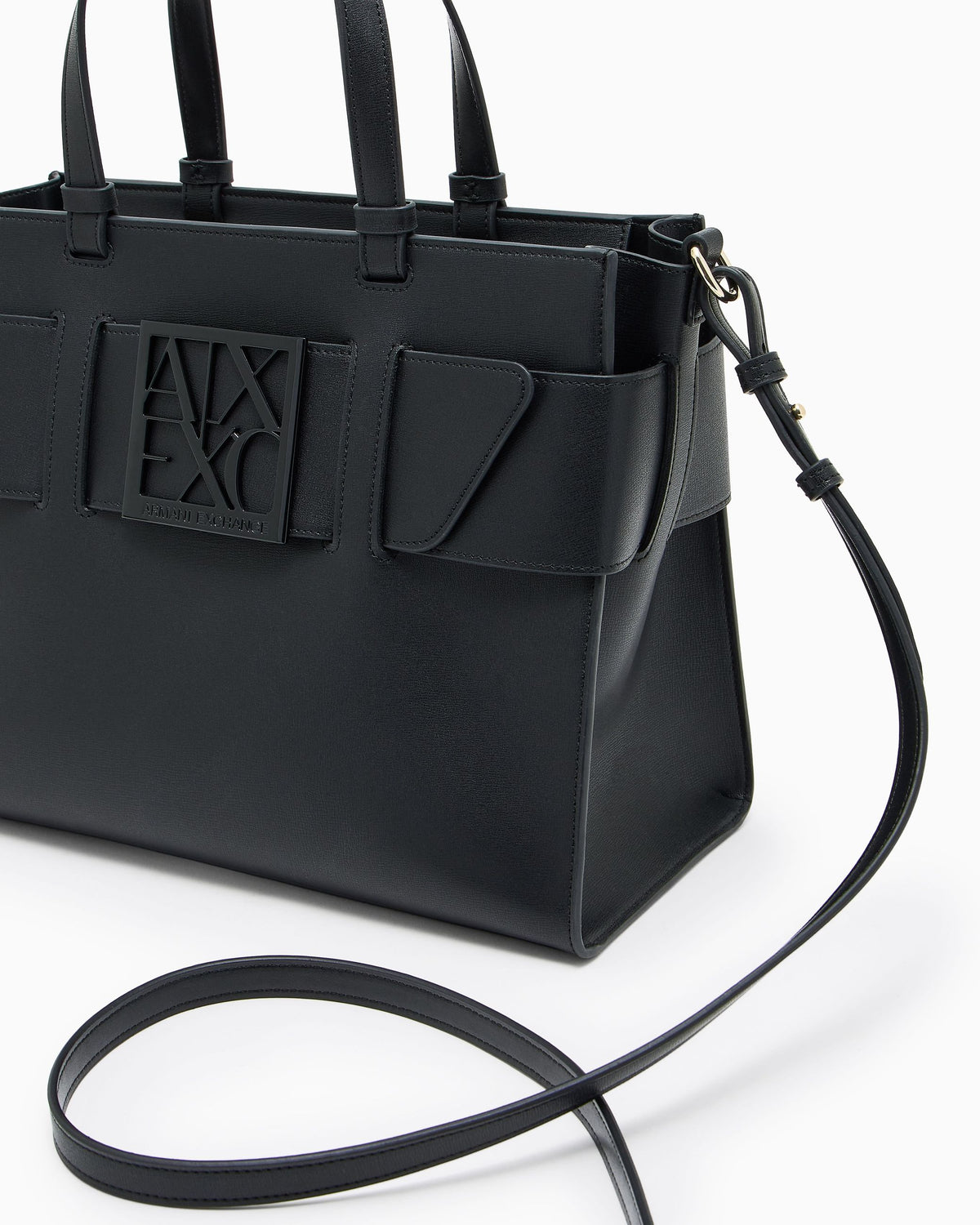 Borsa Armani Exchange donna similpelle logo