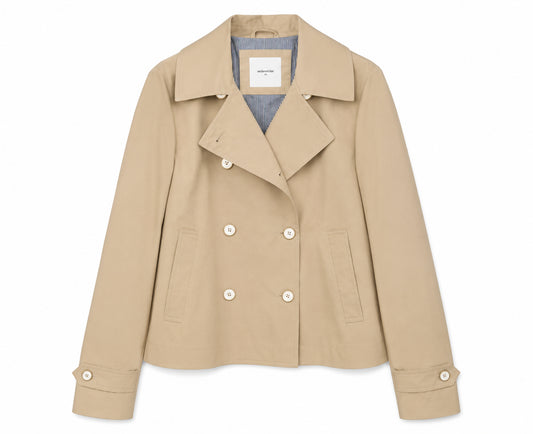 Trench corto MARKUP donna cotone doppiopetto