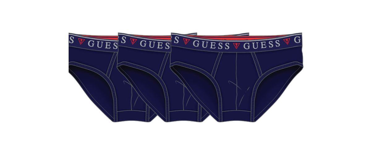 Tris slip Brian Hero uomo Guess cotone