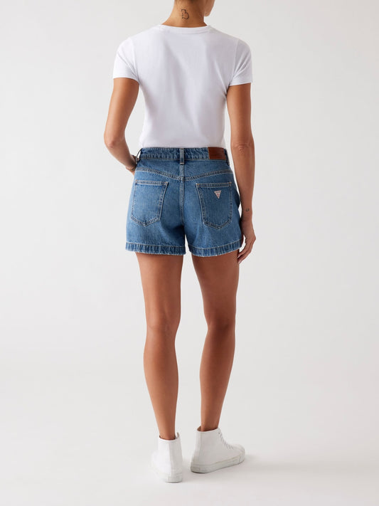 Shorts Guess Jeans donna mom fit highwaist lino