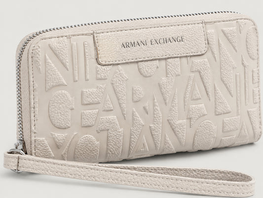 Portafoglio Armani Exchange donna logo allover poliestere