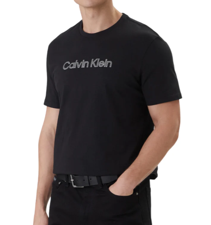 T-shirt regular Calvin Klein uomo cotone girocollo manica corta black