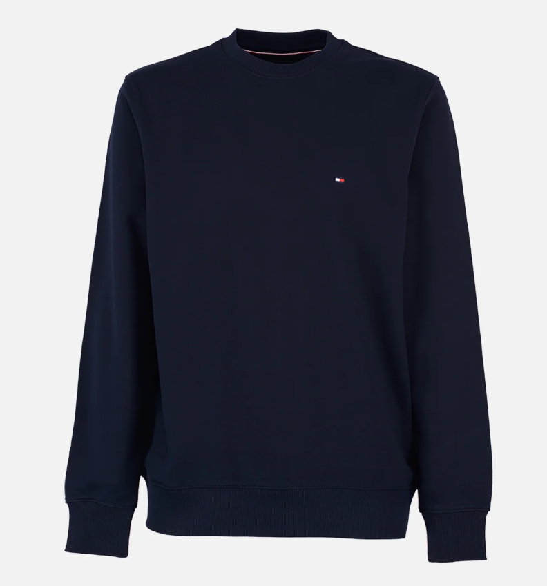 Felpa girocollo Tommy Hilfiger uomo cotone spugna PE 2026