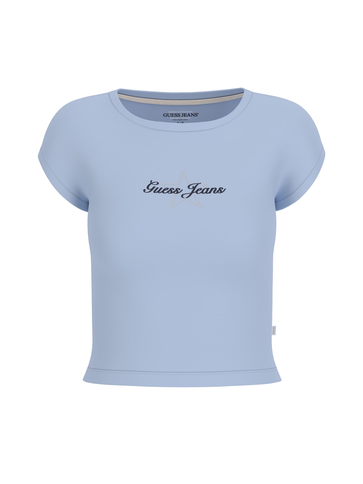 T-shirt Guess Jeans donna cotone raglan stampa stella