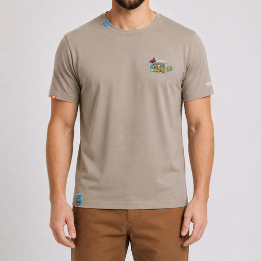 T-shirt uomo MARKUP jersey fantasia patchwork
