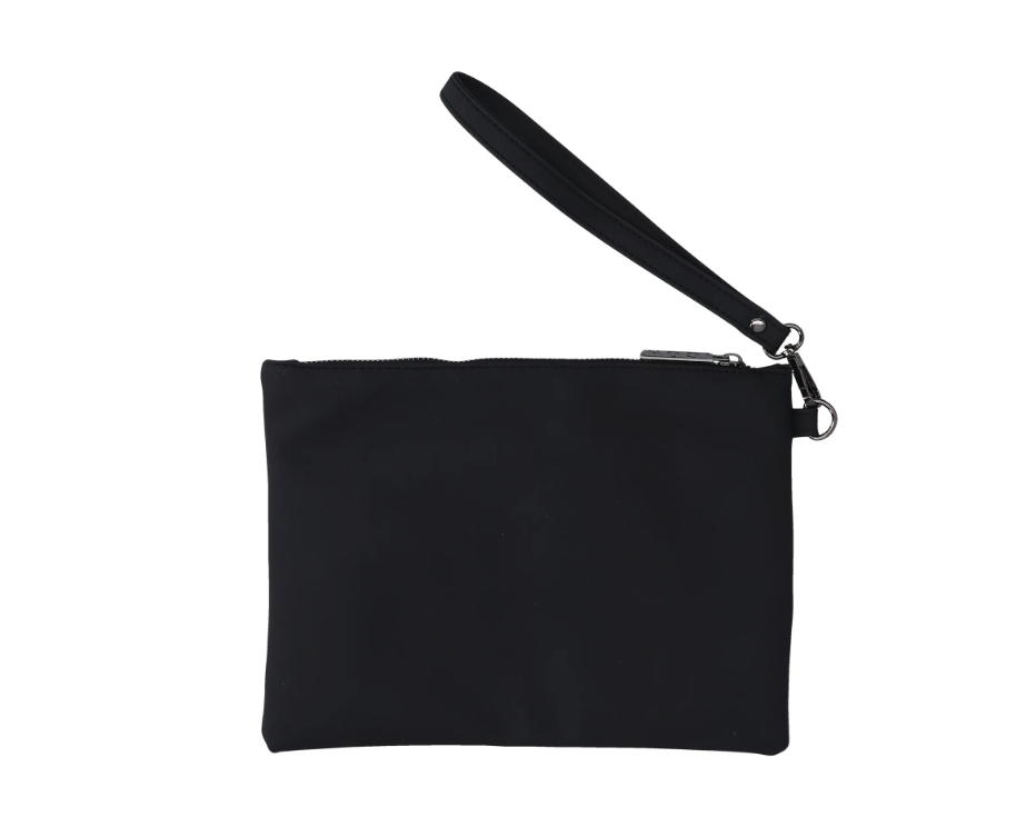 Pochette ICON uomo similpelle placchetta logo