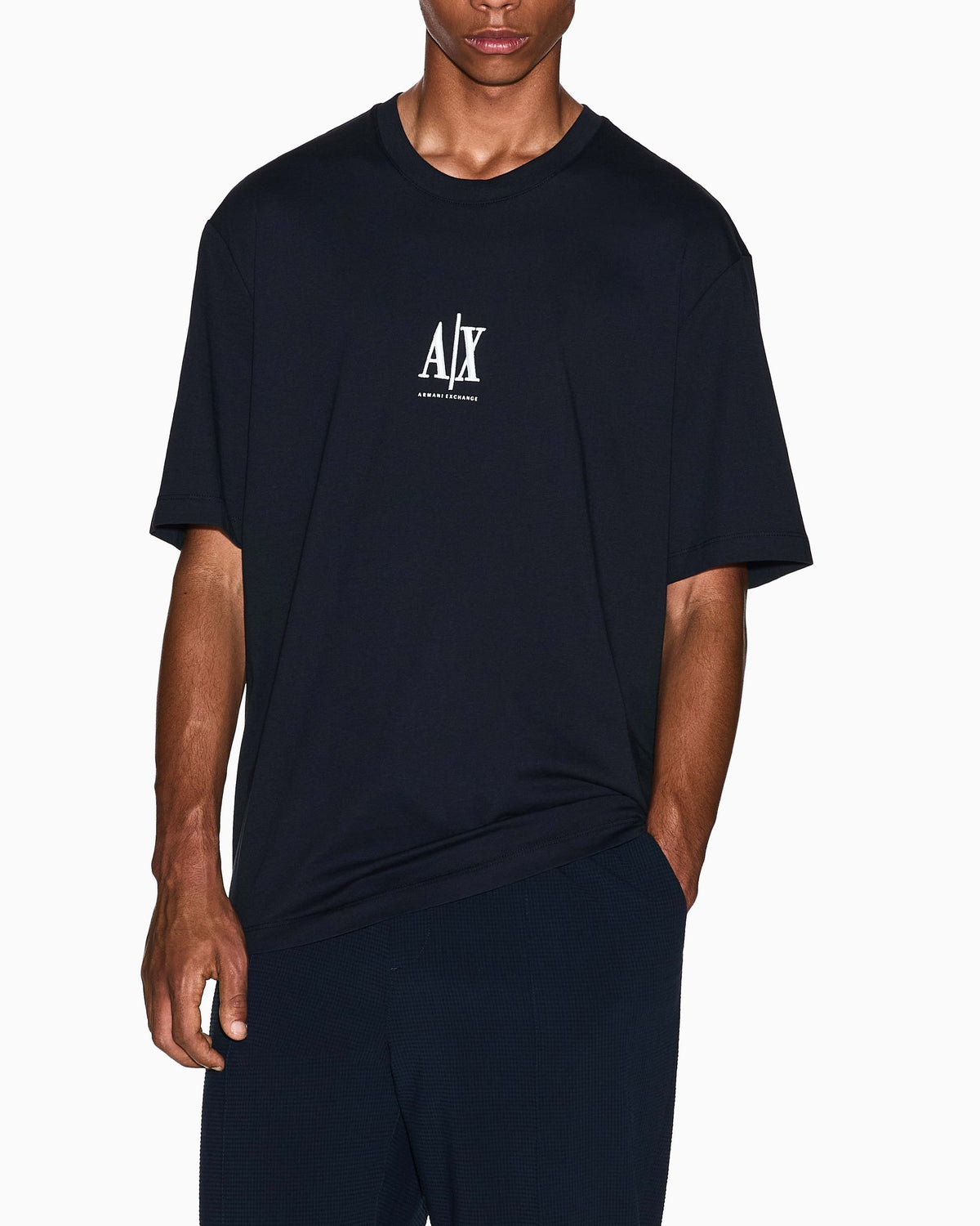 T-shirt A|X uomo cotone manica corta logo