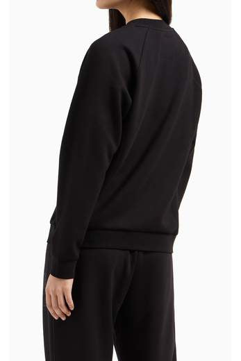 Felpa donna Armani Exchange A|X logo viscosa PE 2026