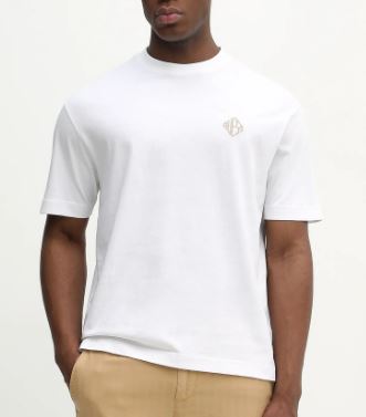 T-shirt Guess uomo logo diamante cotone