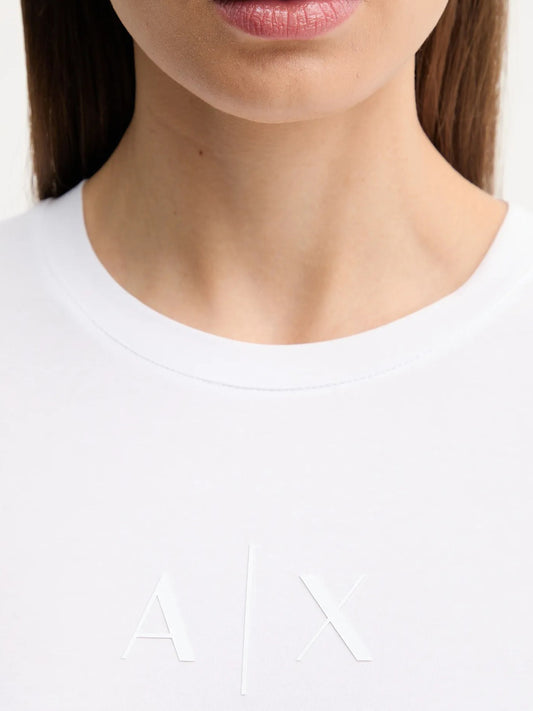 T-shirt Armani Exchange A|X donna slim fit girocollo
