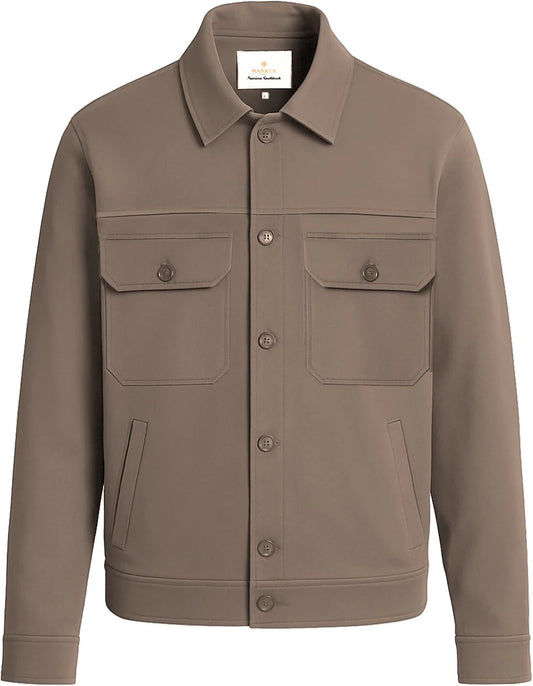 Overshirt MARKUP uomo bottoni effetto scamosciato