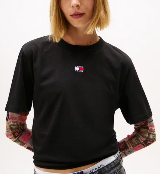 T-shirt donna Tommy Jeans con logo sul petto PE 2026