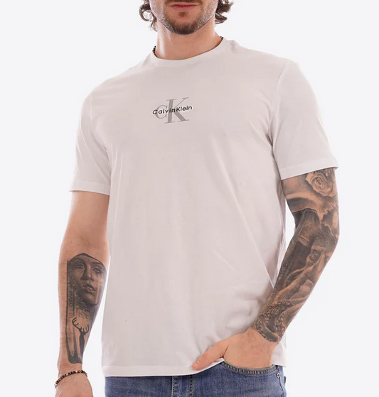 T-shirt Calvin Klein Jeans uomo micro logo cotone