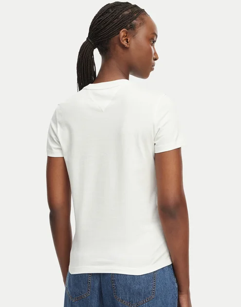 T-shirt Tommy Jeans donna regular fit cotone puro