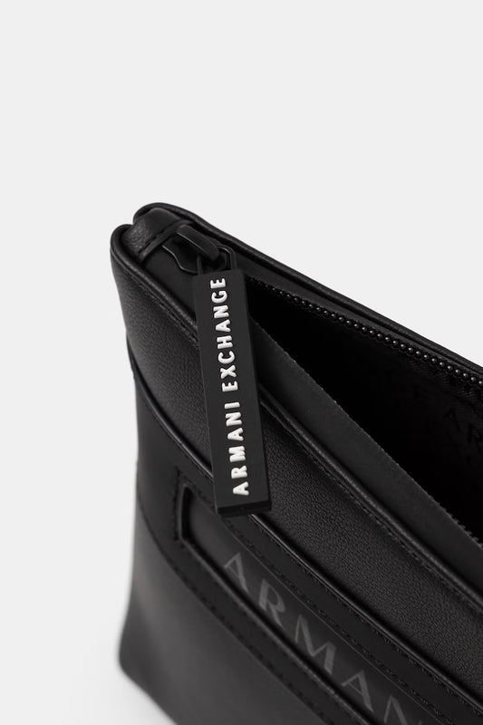 Pochette uomo Armani Exchange A|X logo zip