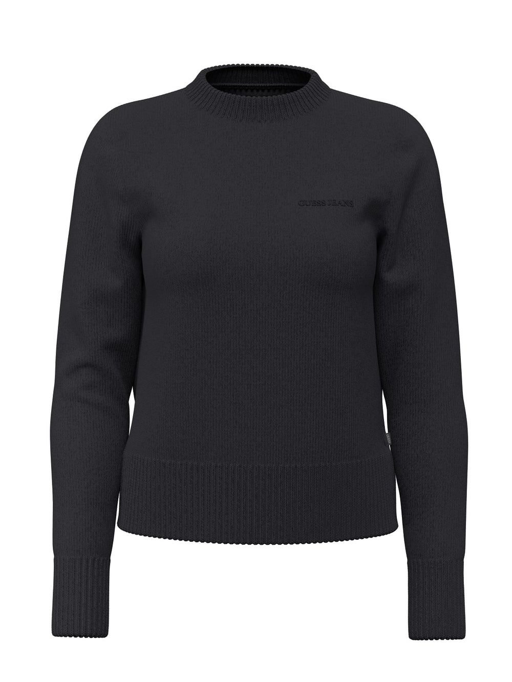 Maglia Guess Jeans donna girocollo logo ricamato