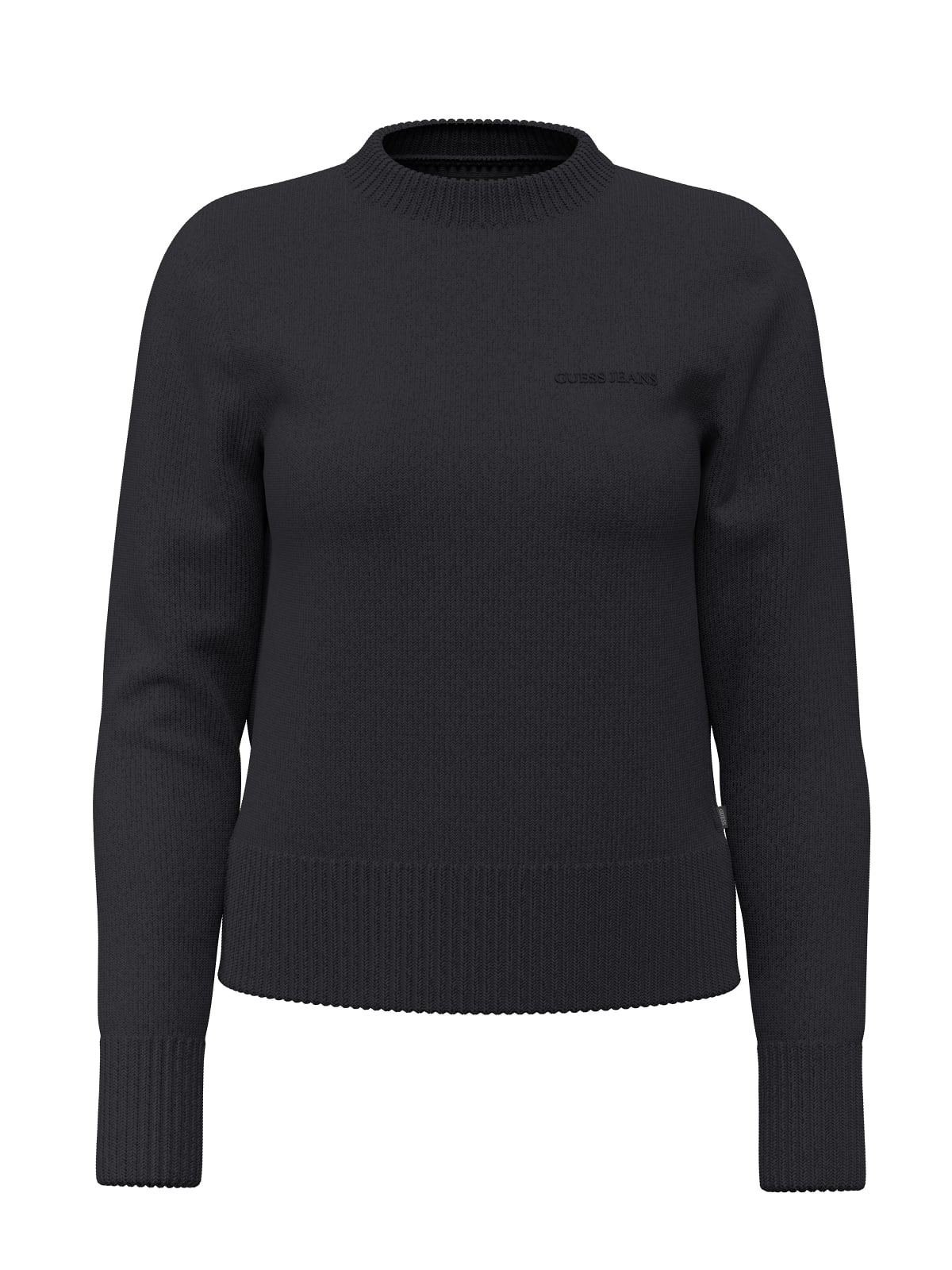 Maglia Guess Jeans donna girocollo logo ricamato