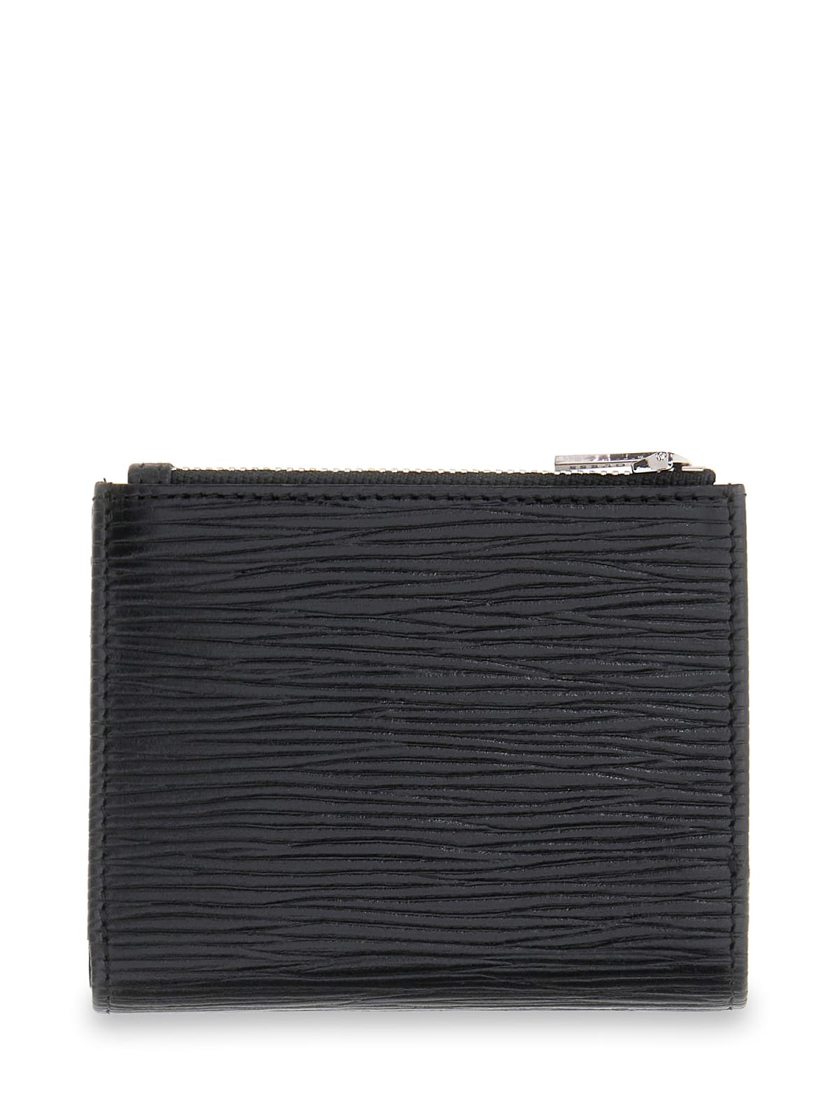Portafoglio Milano Guess uomo bifold zip pelle tessuto