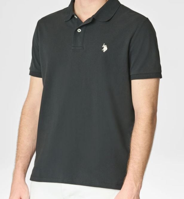 Polo uomo U.S. Polo Assn. cotone piqué manica corta