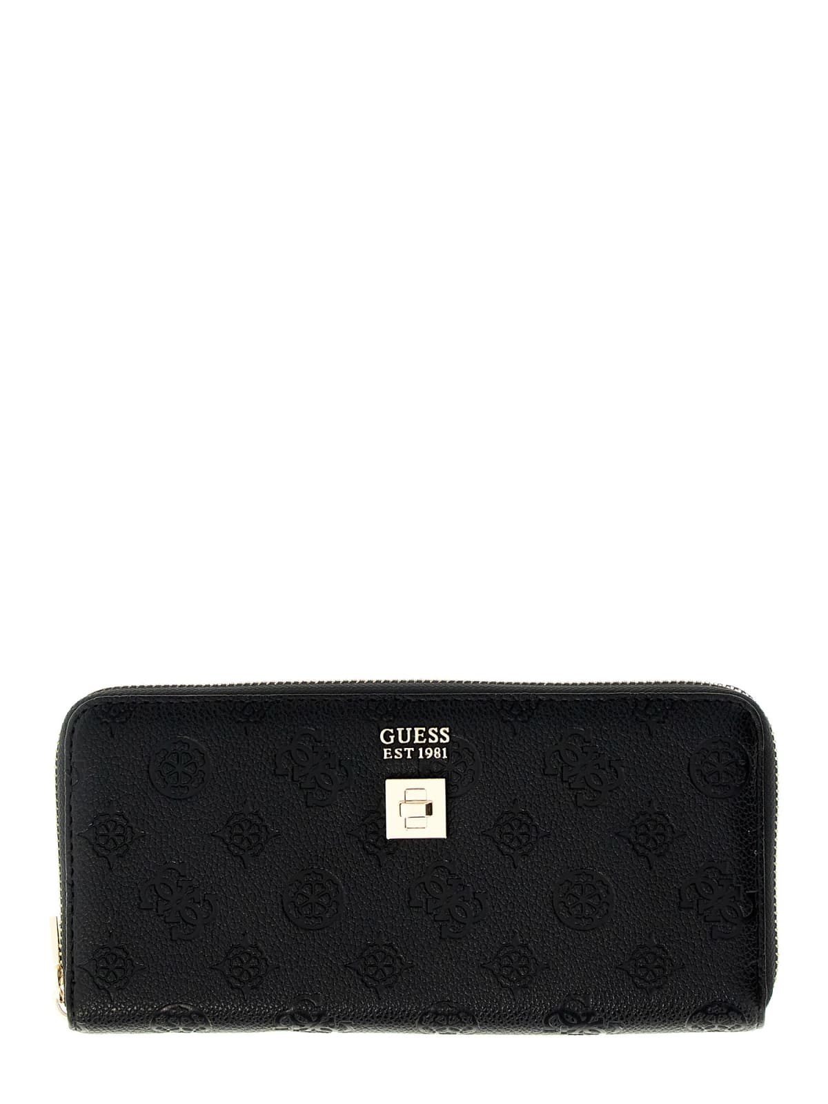 Portafoglio Ella logo Guess donna grande zip-around