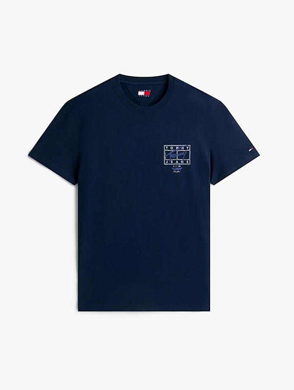 T-shirt Tommy Jeans uomo regular sign spray