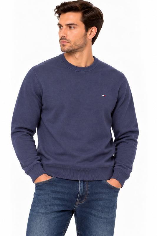 Maglione Tommy Jeans uomo slim fit cotone leggero