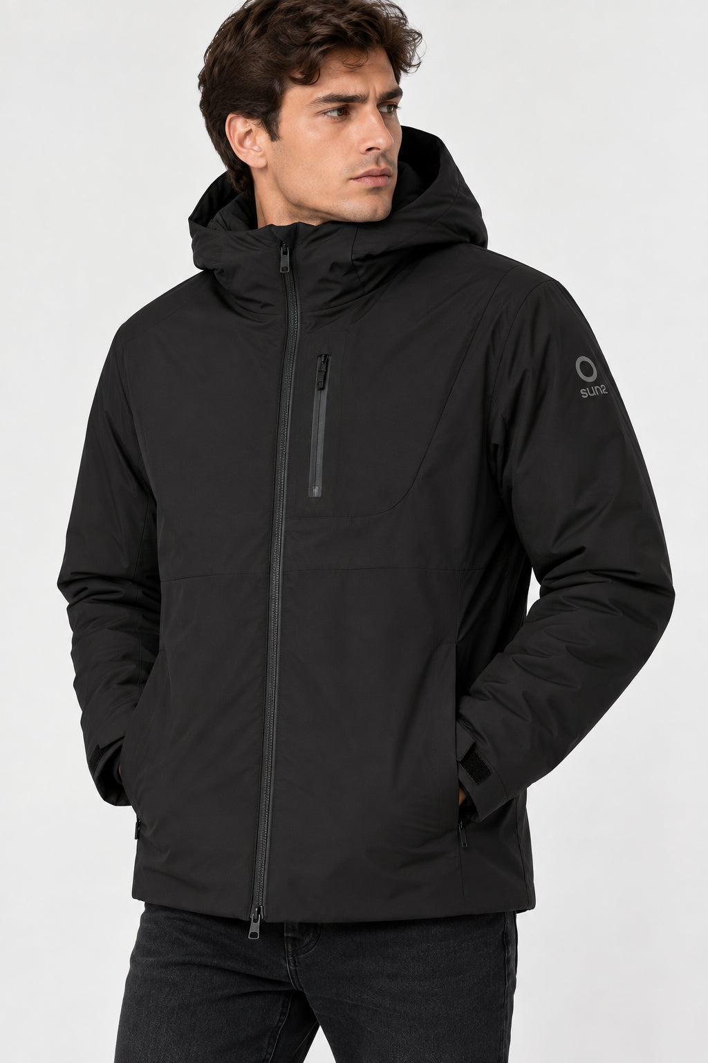 Giubbotto SUNS uomo Flaminio Micro cappuccio idrorepellente