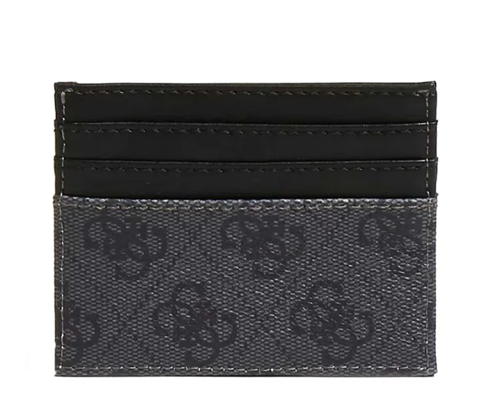 Portacarte Guess uomo Milano misto nero antracite