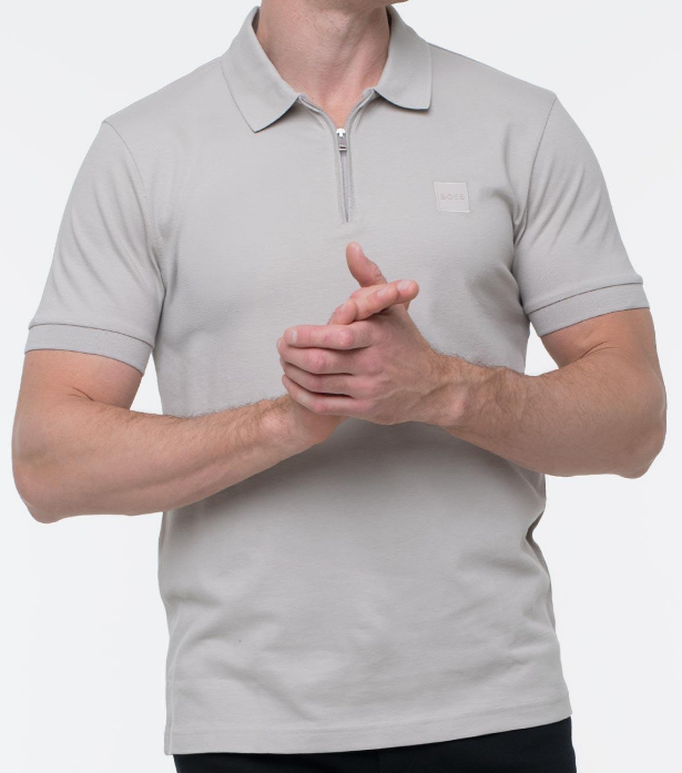 Polo Passerzip Hugo Boss uomo slim fit con zip