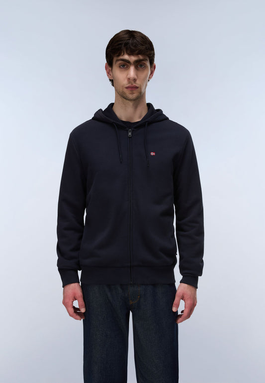 Felpa zip cappuccio uomo Napapijri Balis cotone