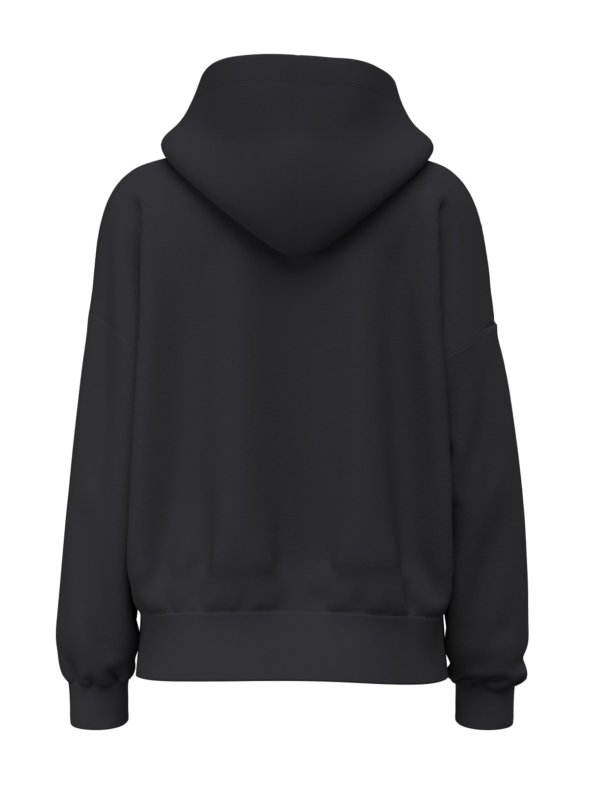 Felpa cappuccio Guess Jeans donna oversize triangle